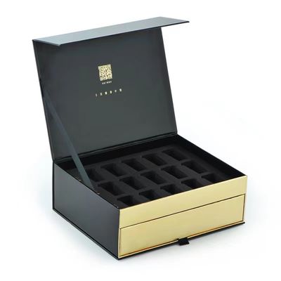 Sliding Cosmetic Skincare Packaging Makeup Boxes Case With EVA