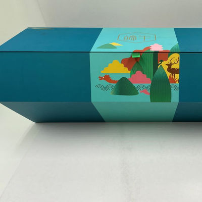 Custom Zongzi paper box eco custom handmade paper gift box luxury cardboard paper box with your logo gold foil