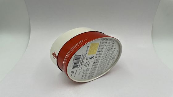 UV Coating Gold Foil Round SPA gift box White Tube Gift Box