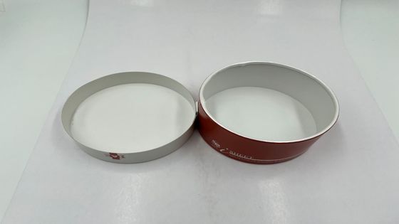 UV Coating Gold Foil Round SPA gift box White Tube Gift Box