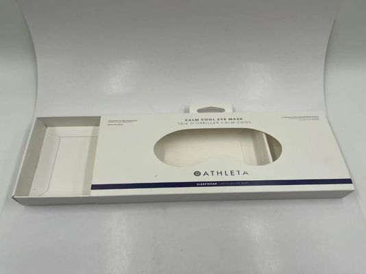 Custom Logo UV Sliding Packaging Paper Drawer Eye Mask Gift Box With Handle Luxury