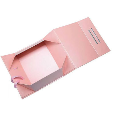 Collapsible Paperboard Paper Packaging Foldable Gift Box With Magnets