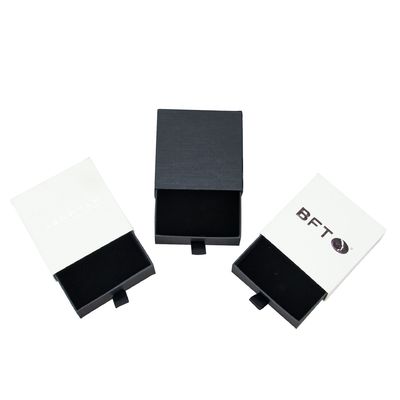 Cardboard Jewelry Bag Necklace Drawing Box Package Slide Drawer Paper Box With Foam
