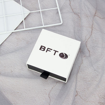 Cardboard Jewelry Bag Necklace Drawing Box Package Slide Drawer Paper Box With Foam