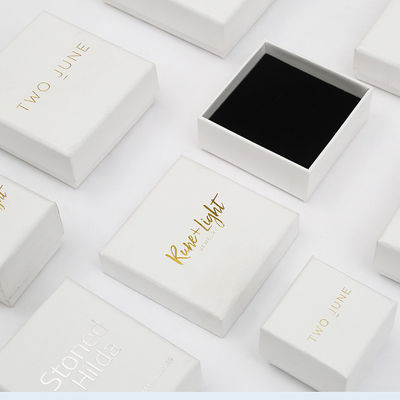 White Base Lip Cover Jewelry Packaging Boxes Bracelet Ring Earrings 100 PCS 0.2mm