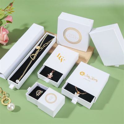 Pendant Drawer Jewelry Packaging Box Necklace Ring Earrings Bracelet 2mm ISO9001