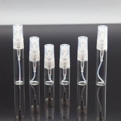 2ml 3ml 5ml 10ml Mini Small Empty Clear Glass Perfume Bottles with Luxury Round Pen Spray Design and Screen Printing Logo