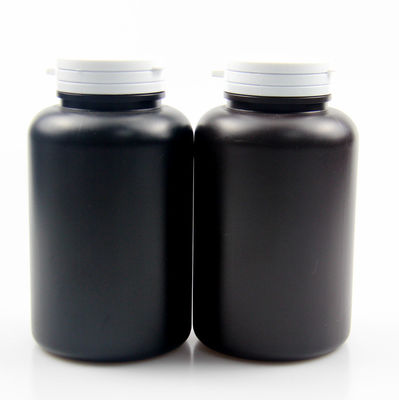 4oz 5oz 6oz 8oz Empty Black HDPE Tablet Capsule Bottle with Pull-Ring Flip Cap Customized Colors and Durable Material