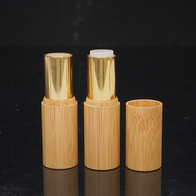 Custom Logo Bamboo Twist up Lipstick Tubes 5g Eco Friendly Empty Mini Unique Lip Balm Tube with Customized Accepted