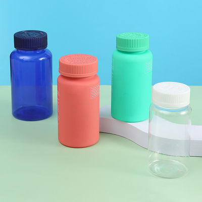 Screen Printing Empty 75cc 80cc 100cc 150cc 175cc Medicine Bottle PET Soft Touch Matte Plastic Pill Bottle with CRCcap