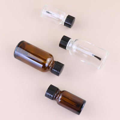 Stock Amber Glass Bottle for Essential Oil and Nail Polish 5ml10ml15ml20ml 30ml 50ml 100ml Surface Printing Screen Printing