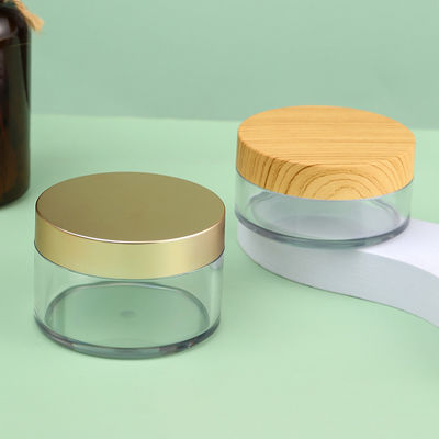 Custom Logo Wide Mouth 200ml PET Plastic Jar for Food and Candy Transparent Empty Customized Accepted Logo Food Grade