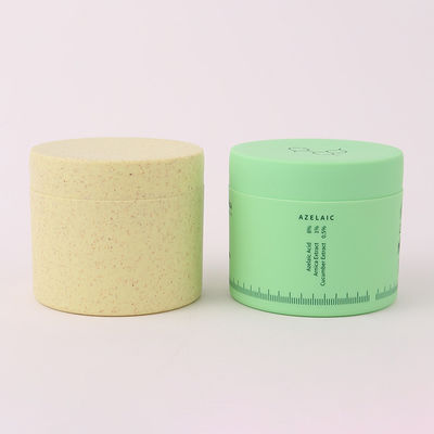 Wheat Biodegradable Cosmetic Containers Recyclable 100% PCR PLA Material Straw Cream Jar Green 2oz 3oz 8oz Free Samples