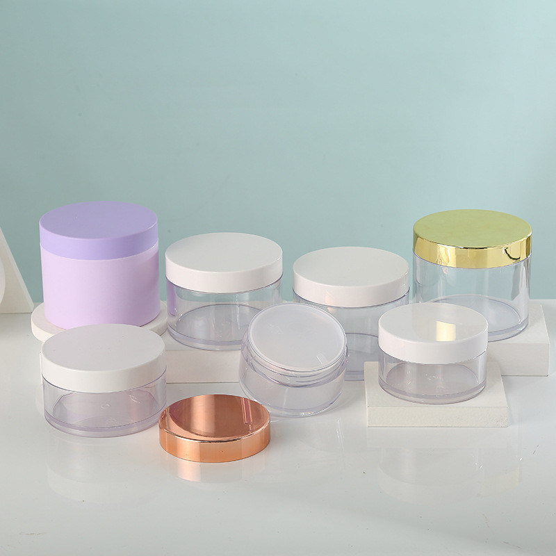 Custom Logo Wide Mouth 200ml PET Plastic Jar for Food and Candy Transparent Empty Customized Accepted Logo Food Grade